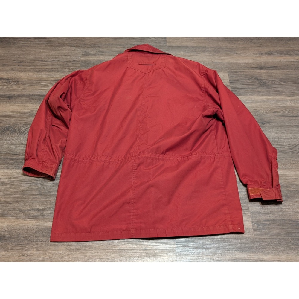 Vintage Eddie Bauer Mens‎ Red Cotton Blend Barn Field Jacket Wool Lined Large - Picture 5 of 6